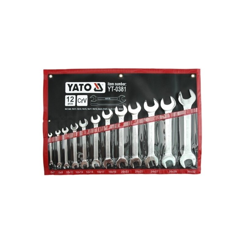 Zestaw kluczy YATO YT-0381 6 - 32 mm (12 elementów)