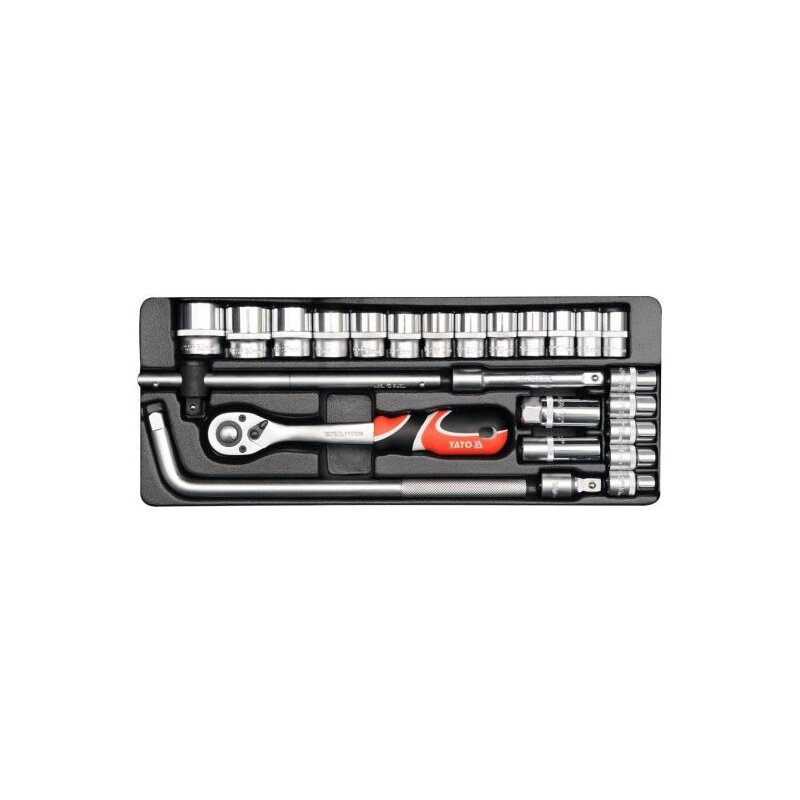 Zestaw narzędziowy YATO YT-12671 1/2 cala (25 elementów)