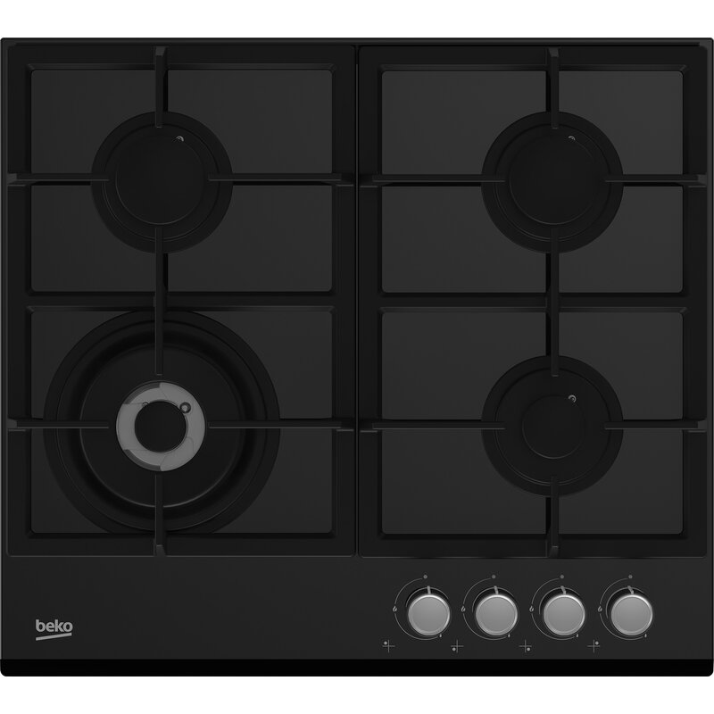 Płyta gazowa BEKO bPRO 500 HILW64235S WOK Żeliwne ruszty Czarne szkło