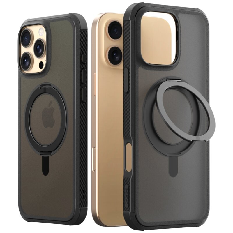 Etui ARAREE Duple M MagSafe Stand do Apple iPhone 16 Pro Max Czarny