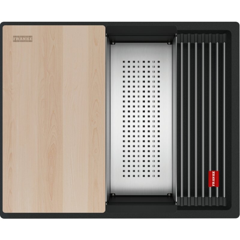 Franke Kanon KNG PRO 110-52 Granitowy Czarny mat