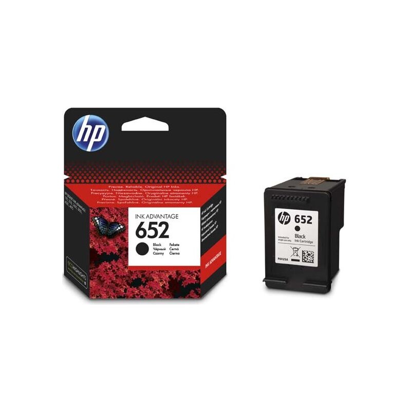 HP F6V25AE nr 652 Czarny 6 ml