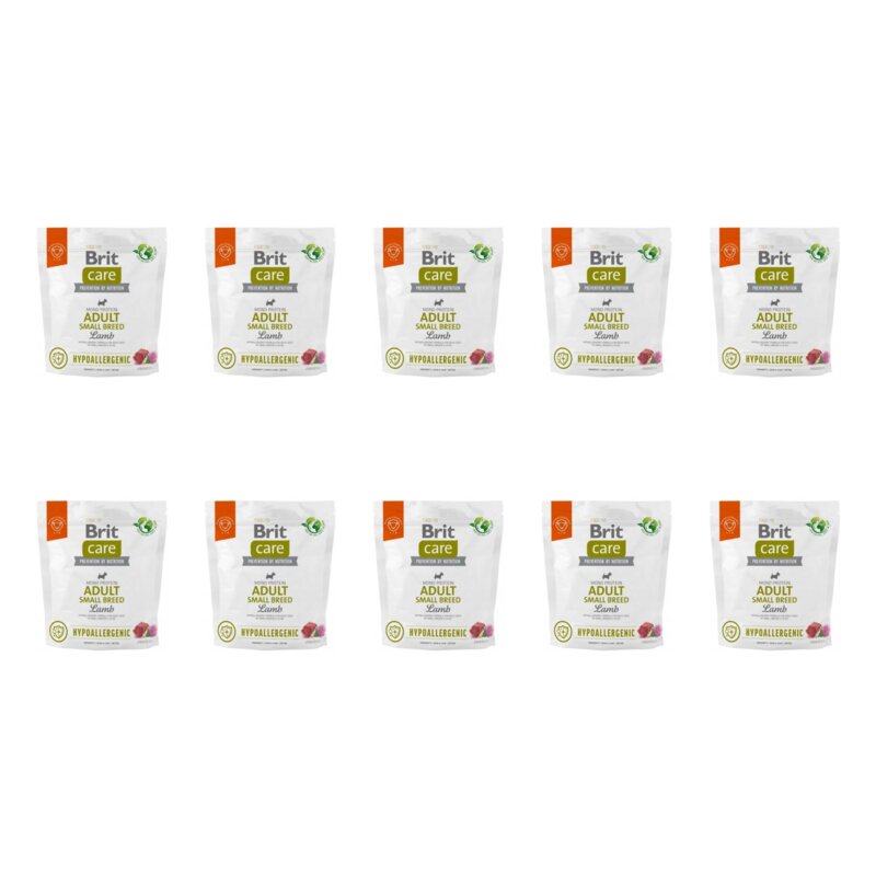 Karma dla psa BRIT Care Hypoallergenic Adult Small Breed Jagnięcina 10 x 1 kg