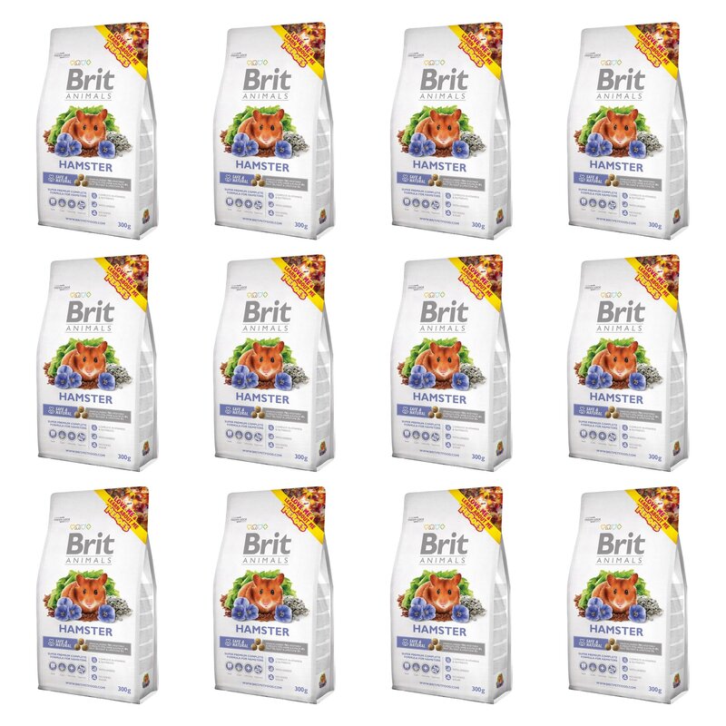 Karma dla gryzoni BRIT Animals Hamster Complete 12 x 300 g