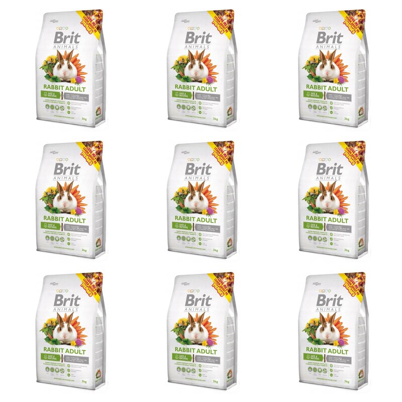 Karma dla gryzoni BRIT Rabbit Adult Complete 9 x 3 kg