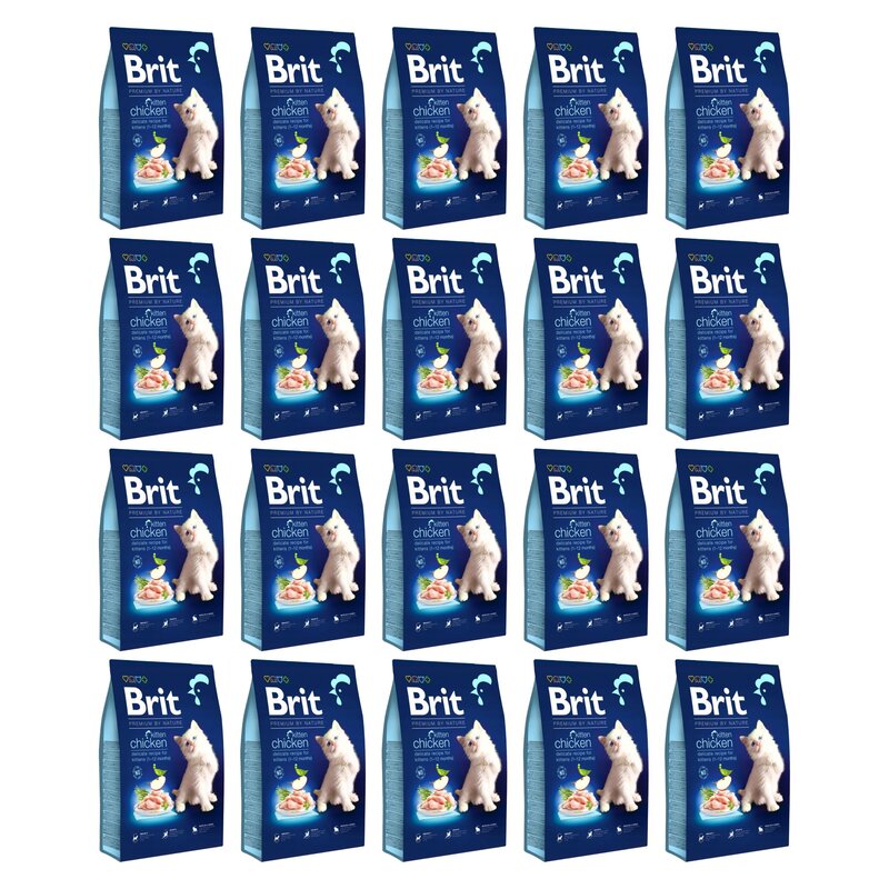 Karma dla kota BRIT Premium By Nature Junior Kurczak 20 x 300 g