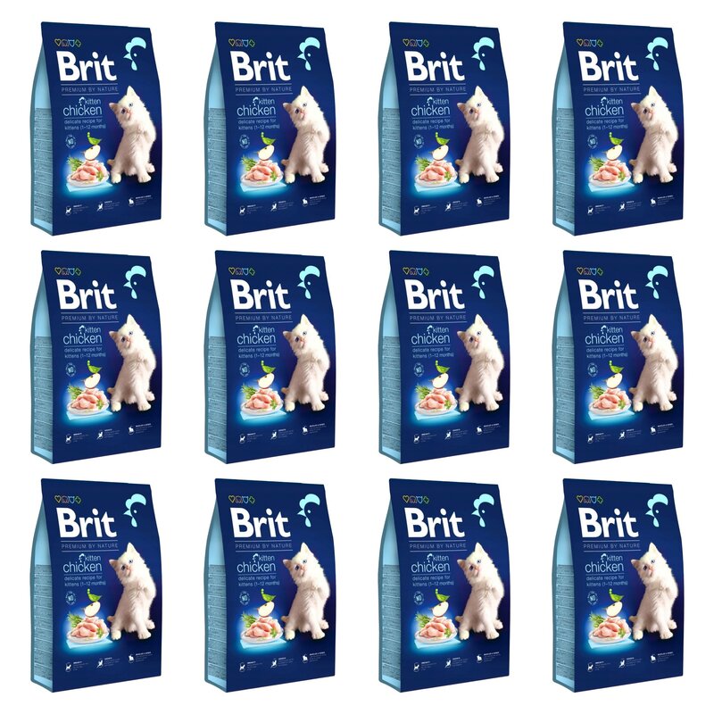 Karma dla kota BRIT Premium By Nature Junior Kurczak 12 x 800 g