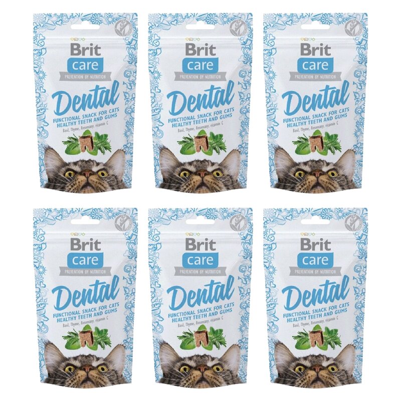 Przysmak dla kota BRIT CARE Snack Dental 6 x 50 g