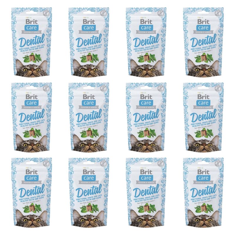 Przysmak dla kota BRIT CARE Snack Dental 12 x 50 g