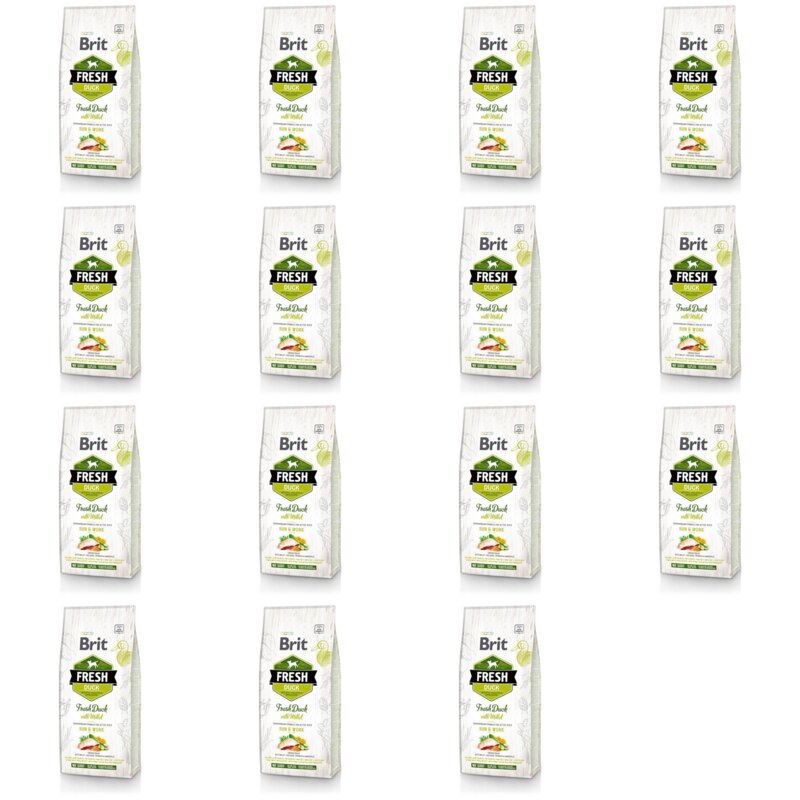 Karma dla psa BRIT Fresh Duck & Millet 15 x 2.5 kg