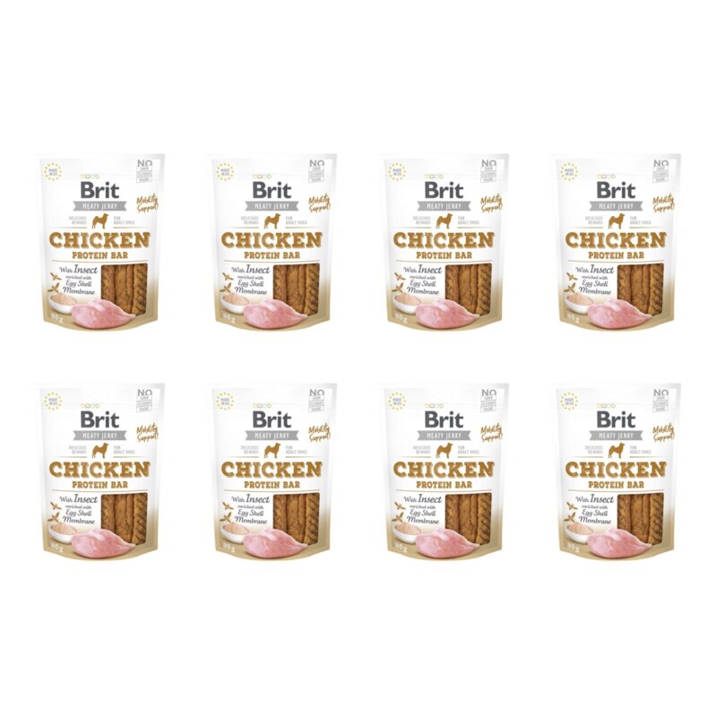 Przysmak dla psa BRIT Jerky Chicken with Insect Protein Bar 8 x 200 g