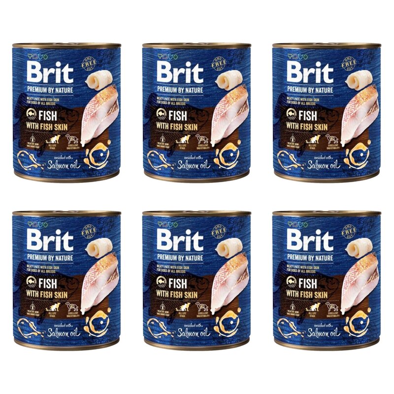 Karma dla psa BRIT Premium By Nature Ryba 6 x 800 g