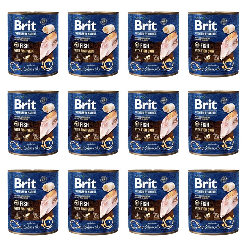 Karma dla psa BRIT Premium By Nature Ryba 12 x 800 g