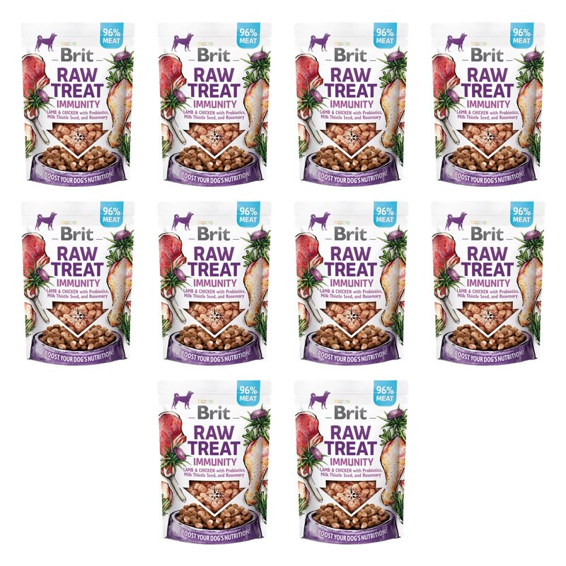 Przysmak dla psa BRIT RAW Immunity Lamb & Chiken 10 x 40 g