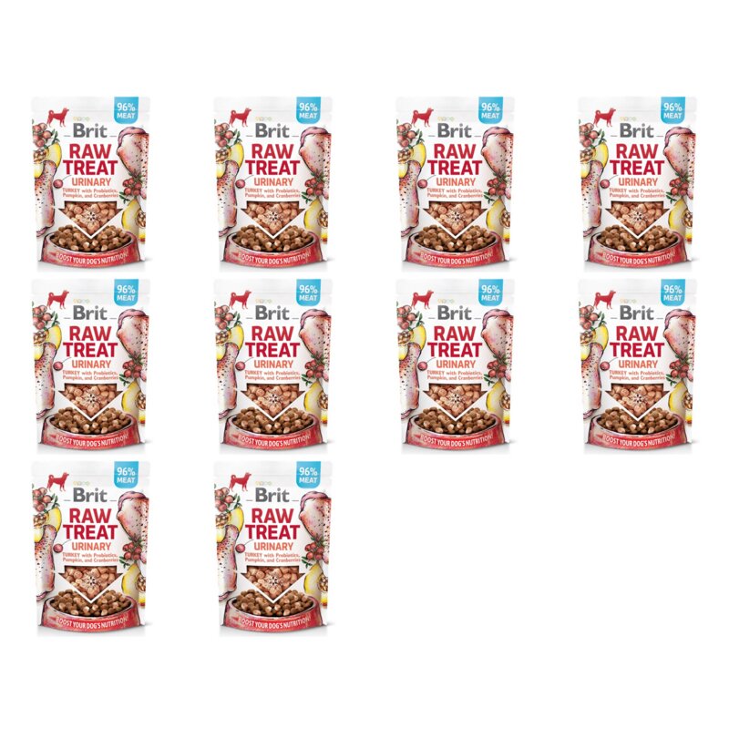Przysmak dla psa BRIT RAW Urinary Turkey 10 x 40 g