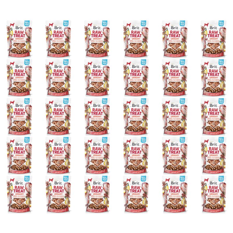Przysmak dla psa BRIT RAW Urinary Turkey 30 x 40 g