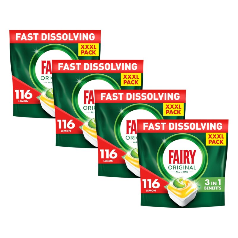 Kapsułki do zmywarki FAIRY Original All in One Lemon - 464 szt.