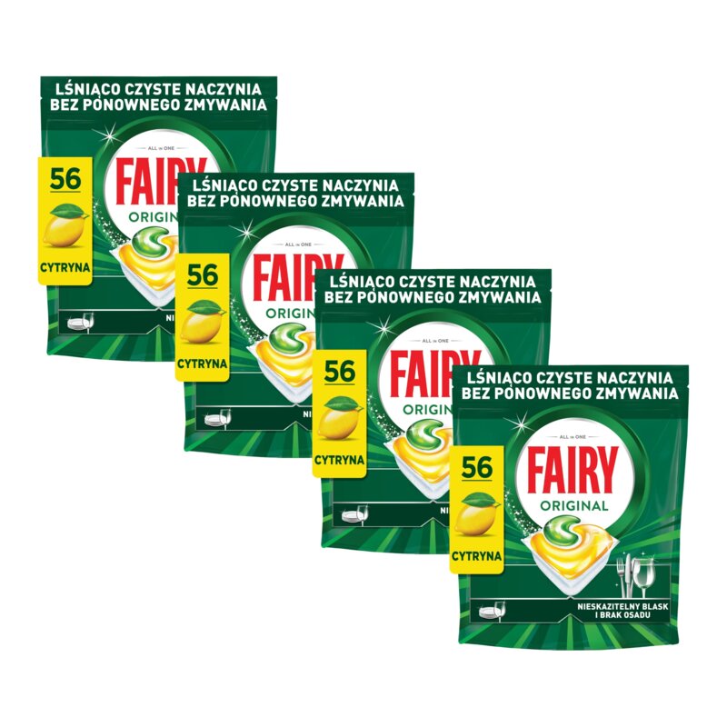 Kapsułki do zmywarki FAIRY Original All in One Lemon - 224 szt.