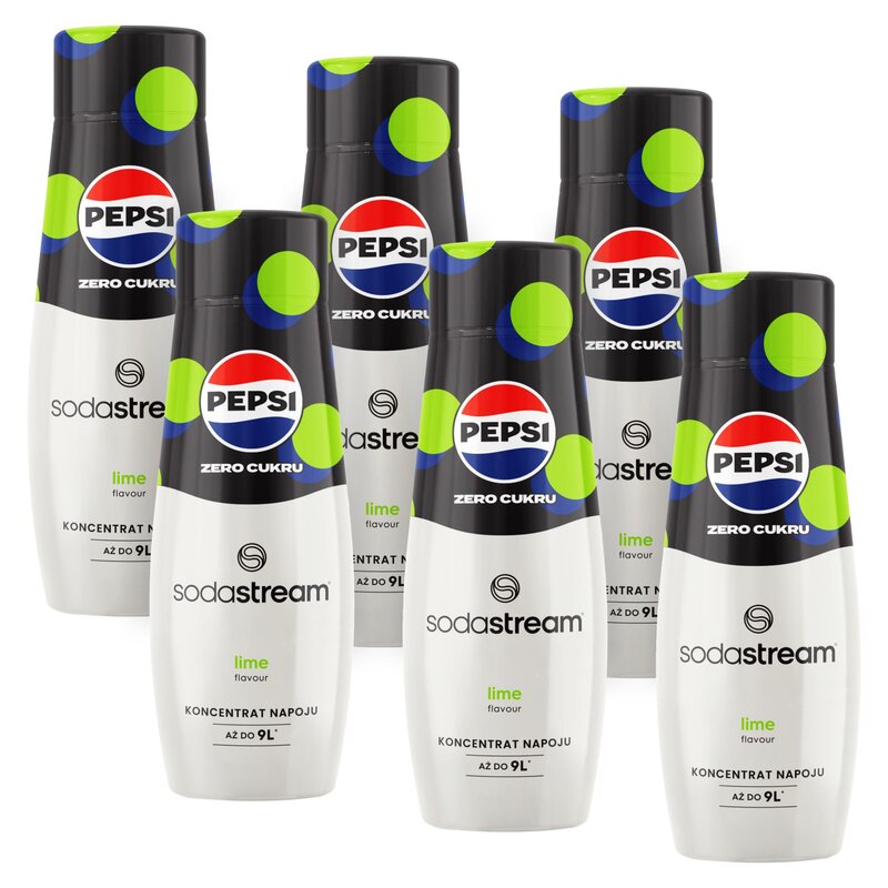 Syrop do saturatorów SODASTREAM Pepsi Max Limonka 6 x 440 ml