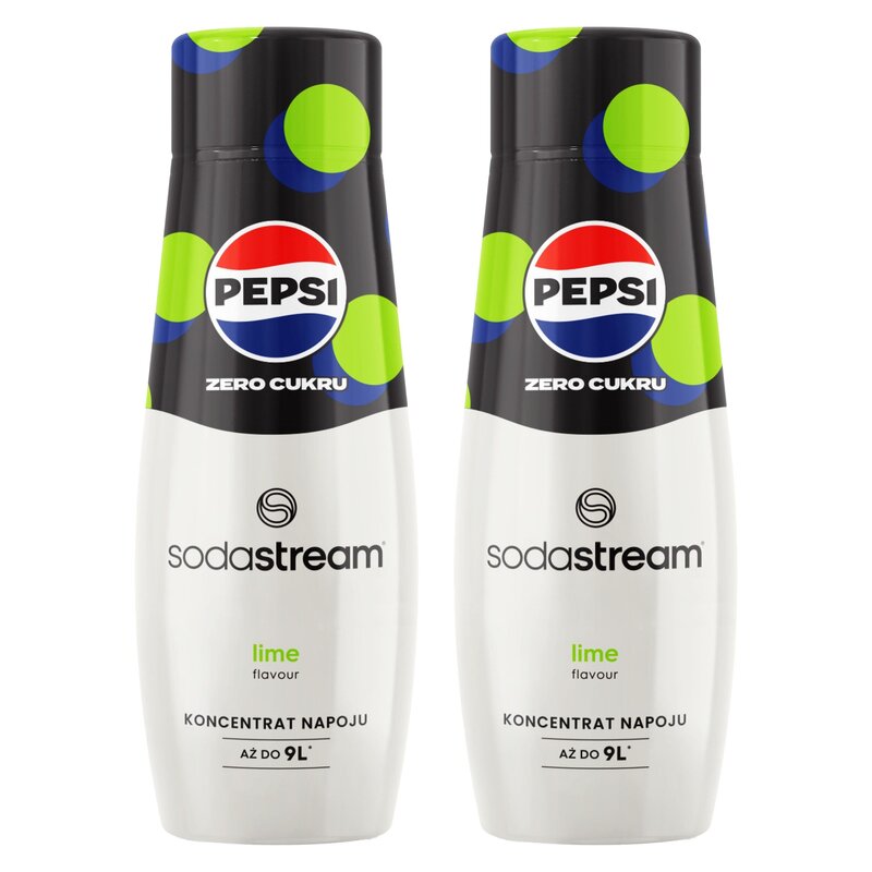 Syrop do saturatorów SODASTREAM Pepsi Zero Cukru Limonka 2 x 440 ml