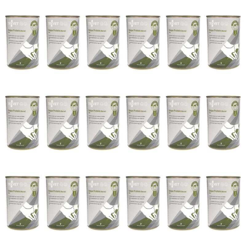 Karma dla psa i kota TROVET Unique Protein Konina 18 x 400 g