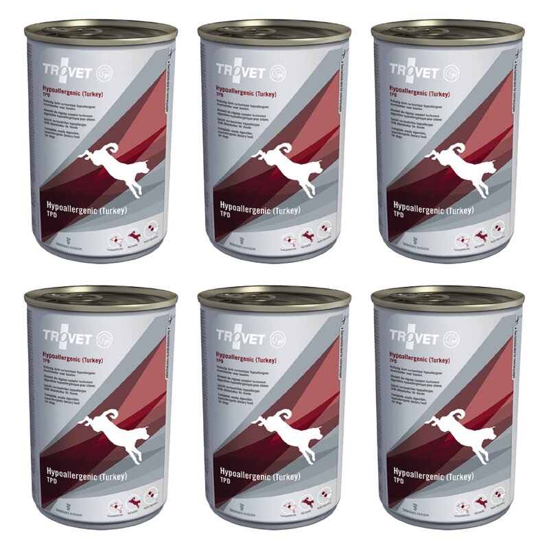 Karma dla psa TROVET Hypoallergenic TPD Turkey 6 x 400 g
