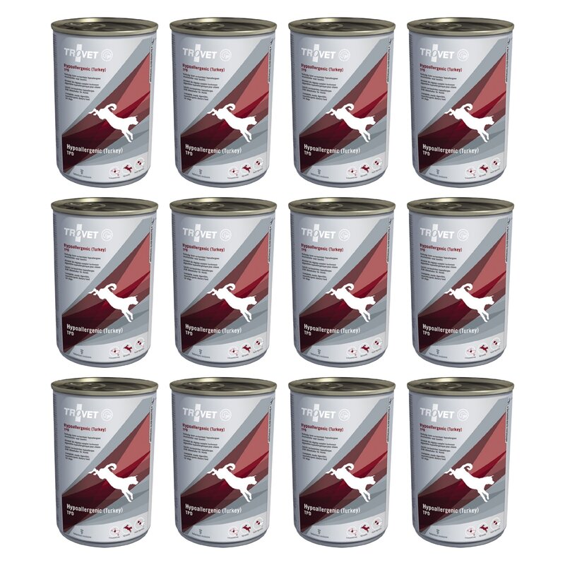 Karma dla psa TROVET Hypoallergenic TPD Turkey 12 x 400 g