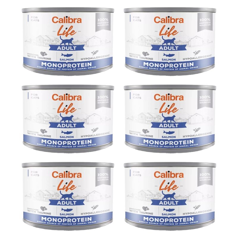 Karma dla kota CALIBRA Life Łosoś 6 x 200 g