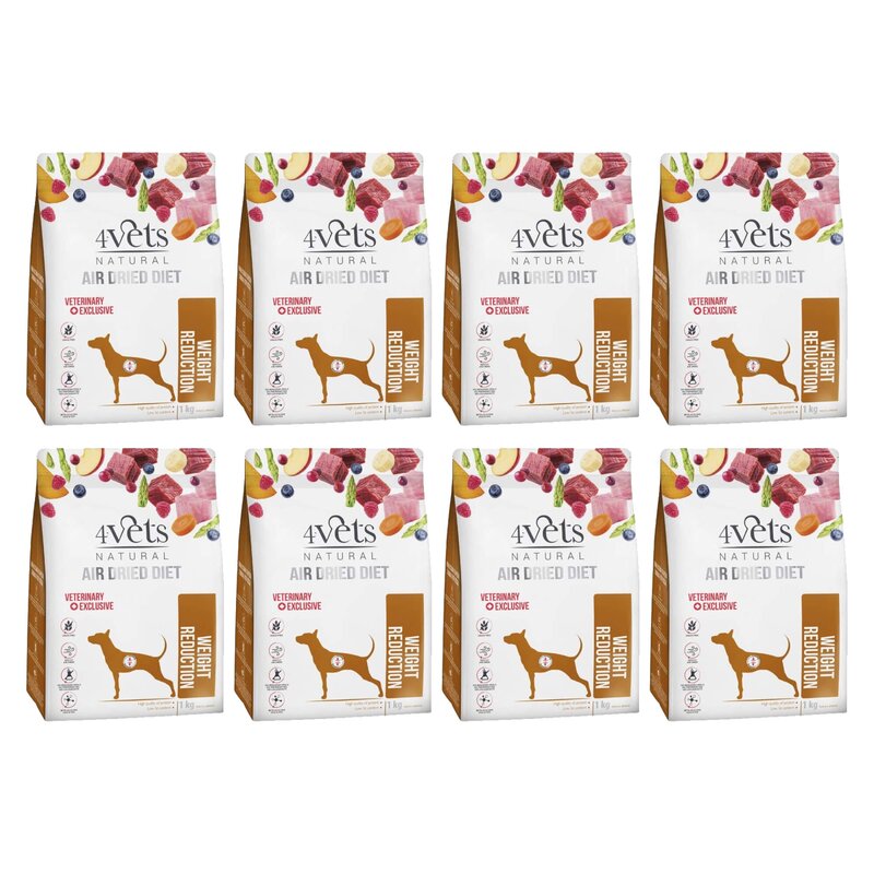 Karma dla psa suszona 4VETS NATURAL Weight Reduction 8 x 1 kg