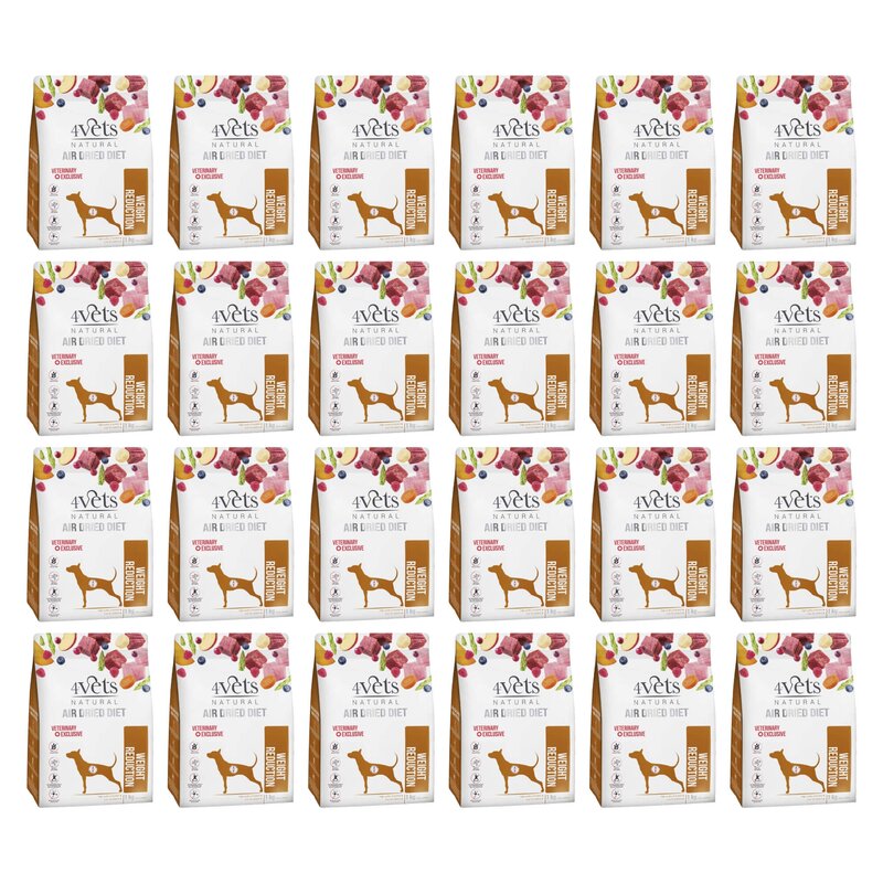 Karma dla psa suszona 4VETS NATURAL Weight Reduction 24 x 1 kg