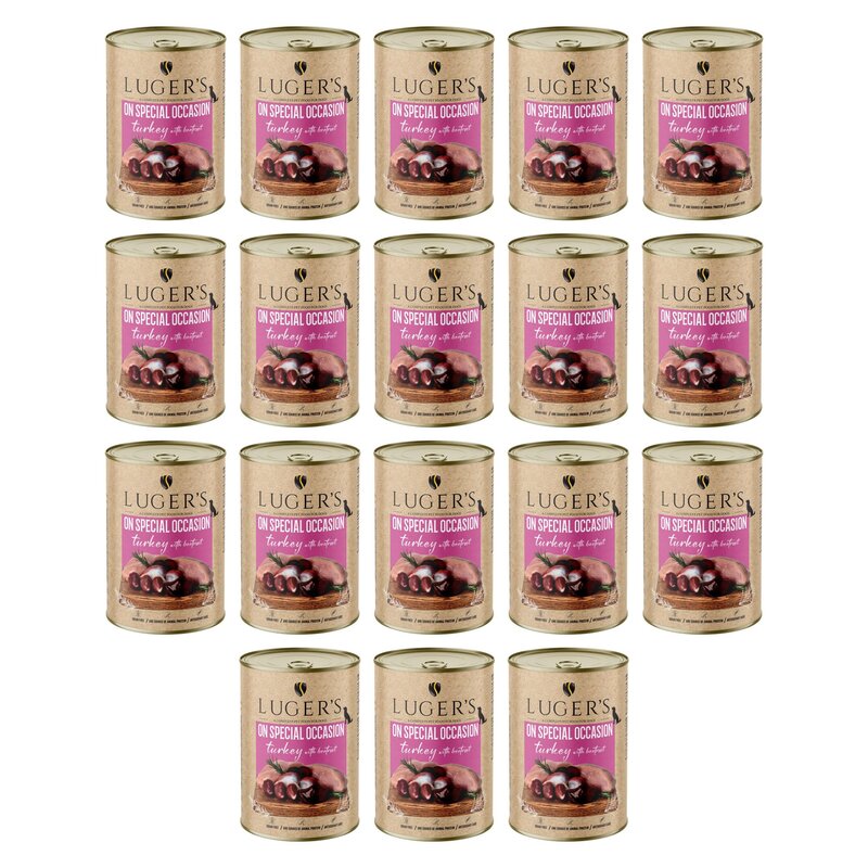 Karma dla psa LUGER’S On Special Occasion z indykiem i burakiem 18 x 400 g