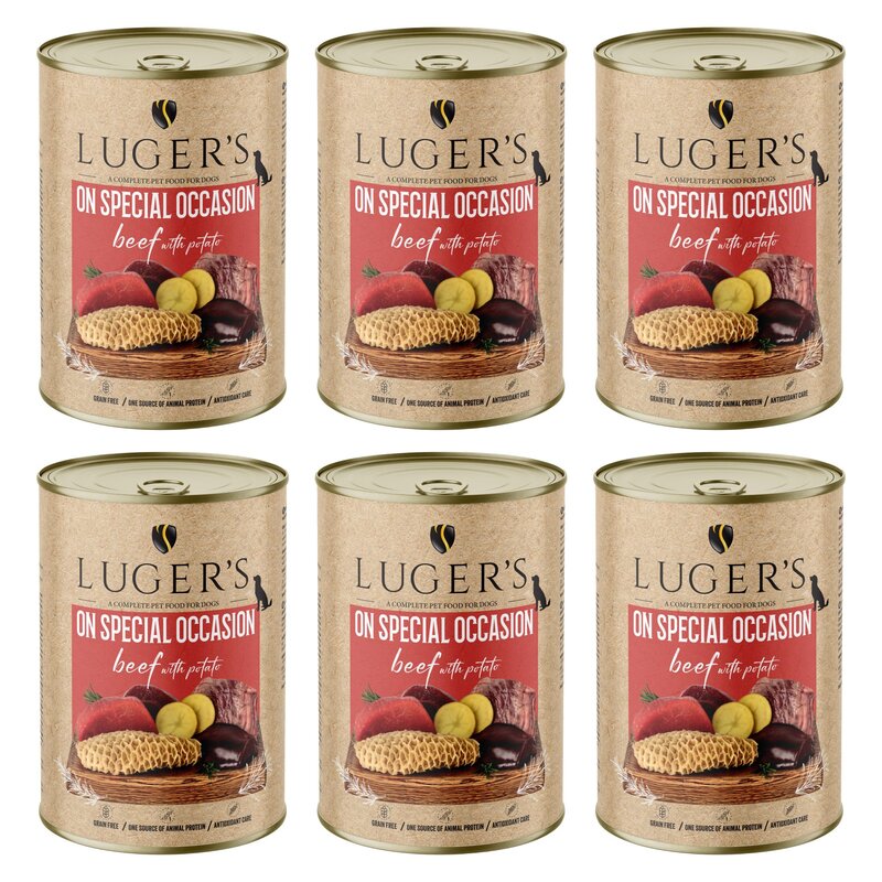 Karma dla psa LUGER'S On Special Occasion Wołowina z ziemniakami 6 x 400 g