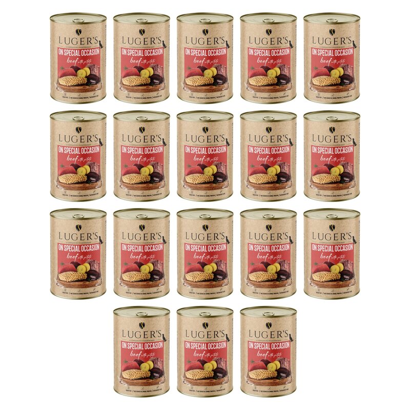 Karma dla psa LUGER'S On Special Occasion Wołowina z ziemniakami 18 x 400 g