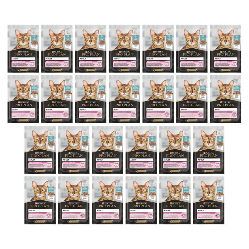 Karma dla kota PURINA Pro Plan Adult Delicate Digestion Ryba 26 x 85 g