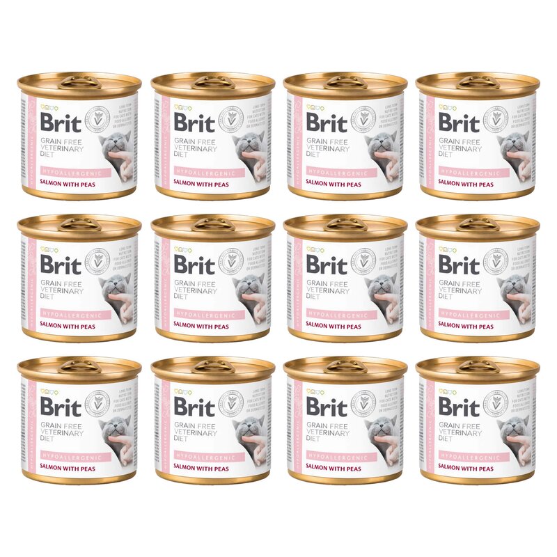 Karma dla kota BRIT Grain Free Veterinary Diets Hypoallergenic 12 x 200 g