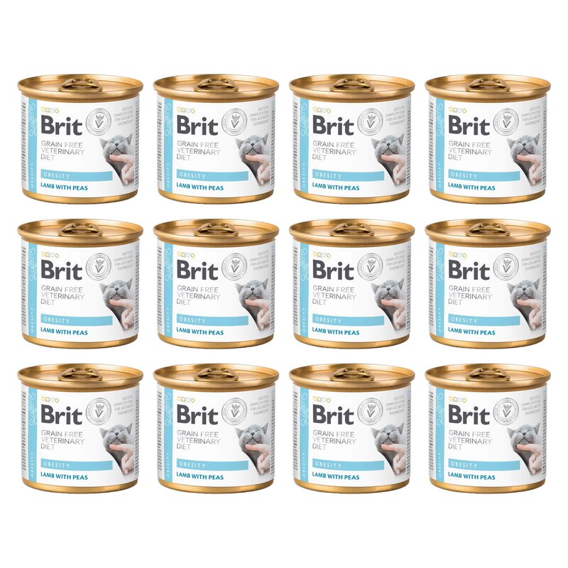 Karma dla kota BRIT Grain Free Veterinary Diets Obesity 12 x 200 g