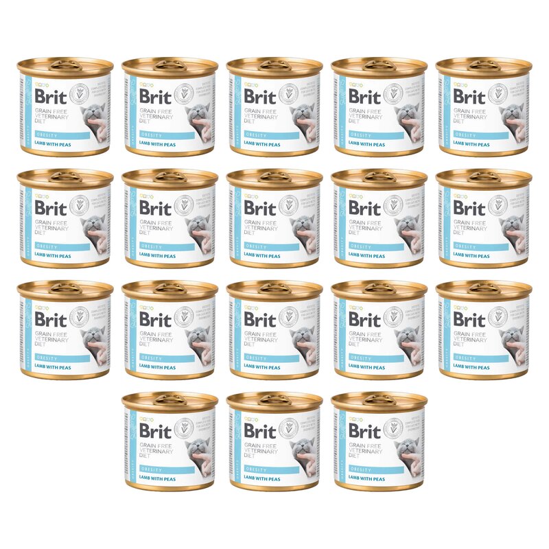Karma dla kota BRIT Grain Free Veterinary Diets Obesity 18 x 200 g