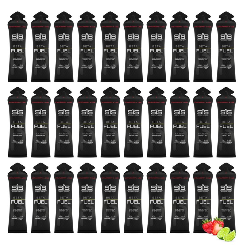 Żel energetyczny SIS Beta Fuel Truskawkowo-limonkowy (30 x 60 ml)
