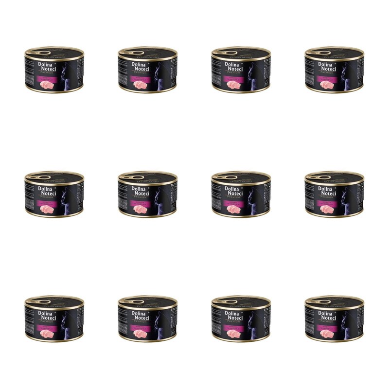 Karma dla kota DOLINA NOTECI Premium Indyk 12 x 185 g