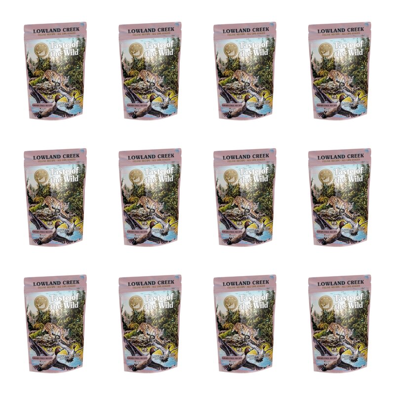 Karma dla kota TASTE OF THE WILD Lowland Creek Indyk z kurczakiem i kaczką w sosie 12 x 85 g