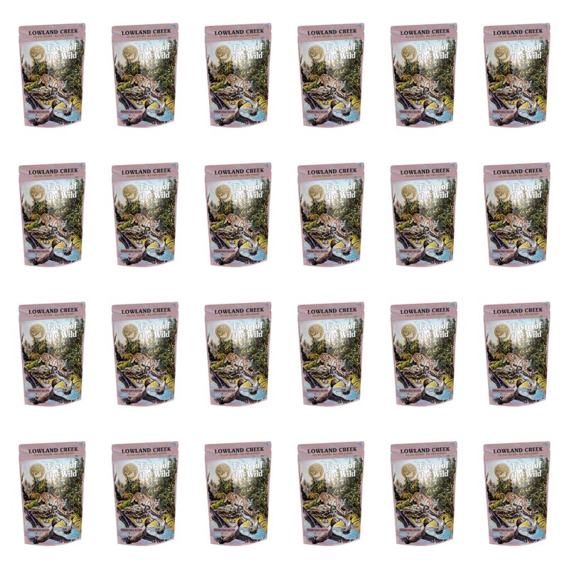 Karma dla kota TASTE OF THE WILD Lowland Creek Indyk z kurczakiem i kaczką w sosie 24 x 85 g