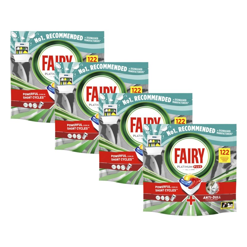 Kapsułki do zmywarki FAIRY Platinum Plus All in One Lemon - 488 szt.
