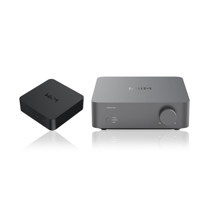 Wzmacniacz WIIM Vibelink Amp Ciemnoszary + Odtwarzacz sieciowy WIIM Pro Plus