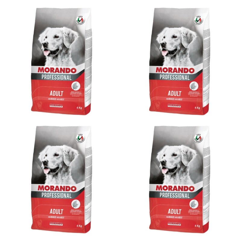 Karma dla psa MORANDO Professional Wołowina 4 x 4 kg
