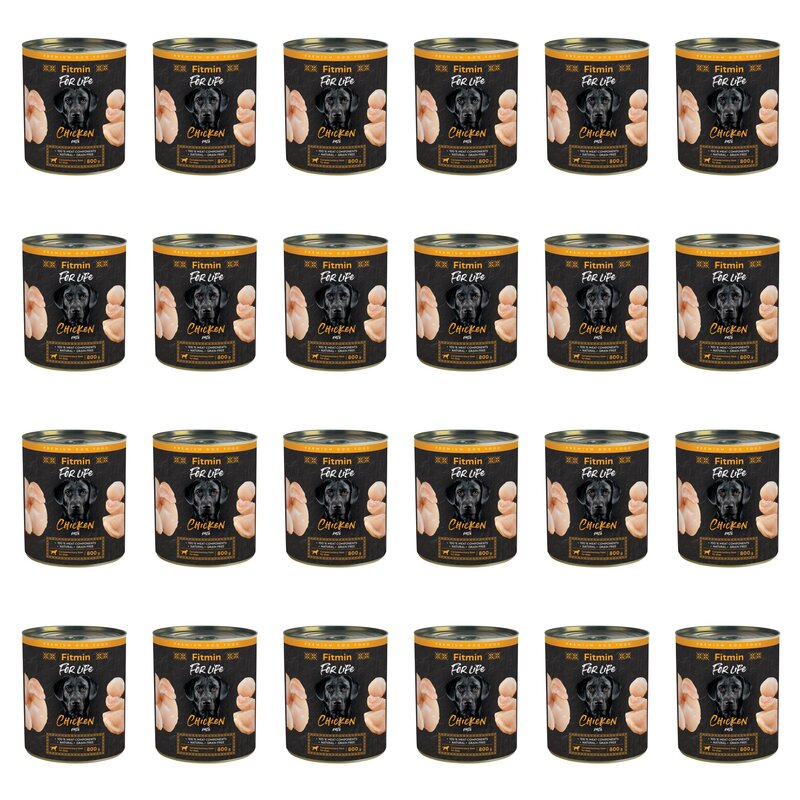 Karma dla psa FITMIN For Life Kurczak 24 x 800 g