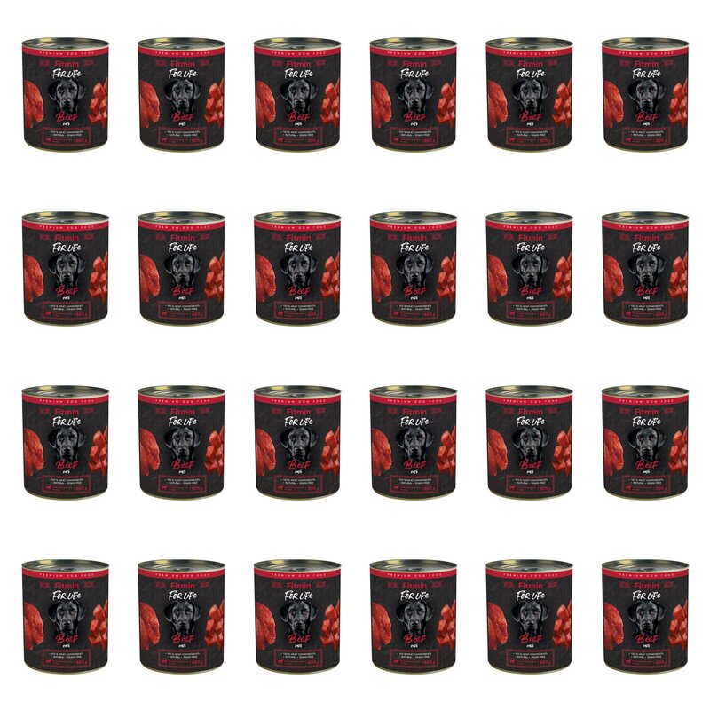 Karma dla psa FITMIN For Life Wołowina 24 x 800 g