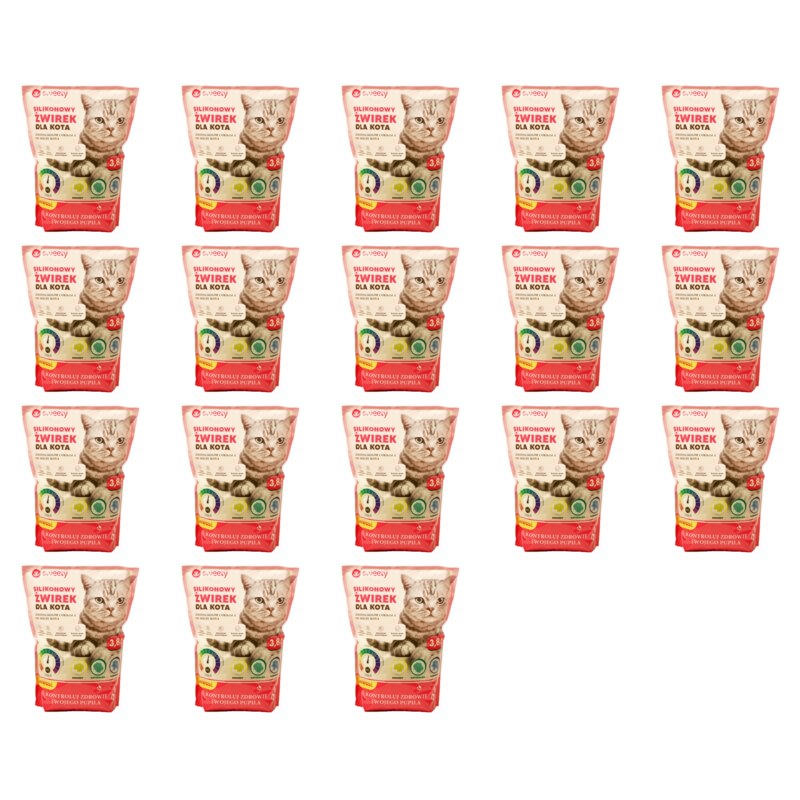 Żwirek dla kota SWEETY Kontrola PH moczu 18 x 3.8 L