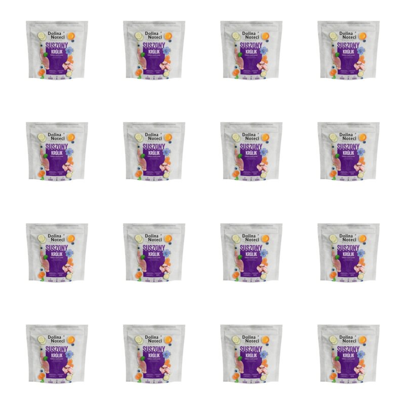 Karma dla psa suszona DOLINA NOTECI Premium Królik 16 x 1 kg