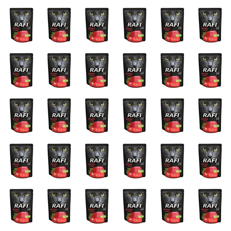 Karma dla kota RAFI Cat z wołowiną 30 x 300 g