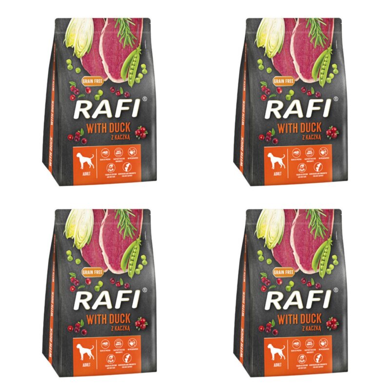 Karma dla psa RAFI Z kaczką 4 x 3 kg
